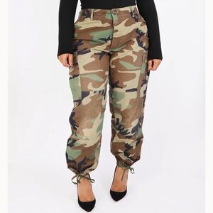 Shop Babes Camouflage Cargo Pants